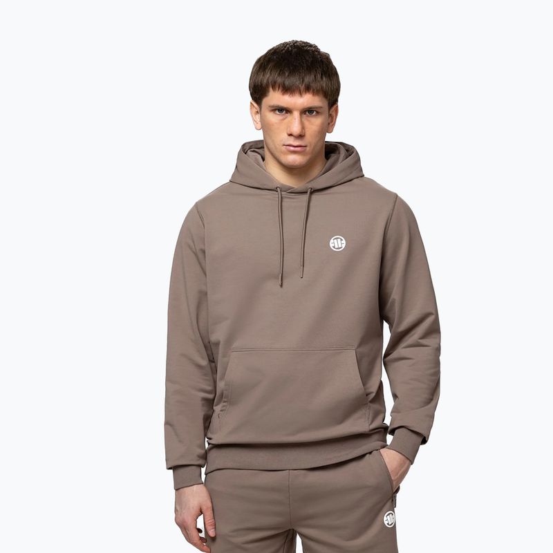 Bluza męska Pitbull Nugget Small Logo Hooded brown savana 4