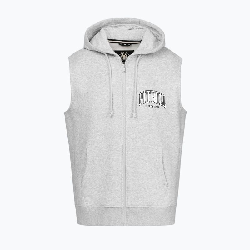 Bluza męska Pitbull Badger Hooded Vest Zip grey/melange 6