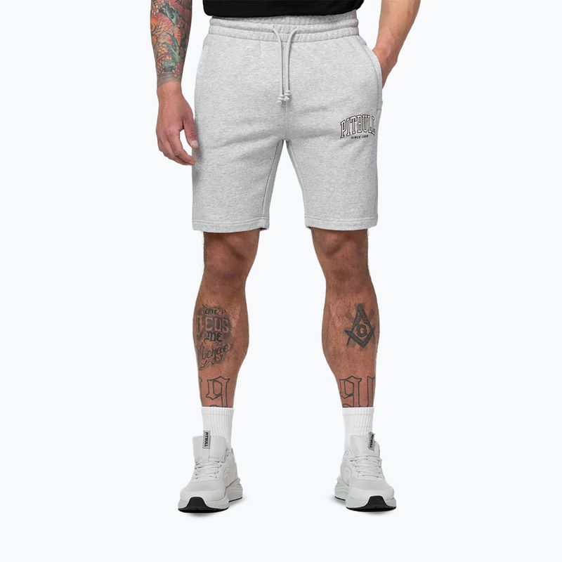 Spodenki męskie Pitbull Badger grey/melange