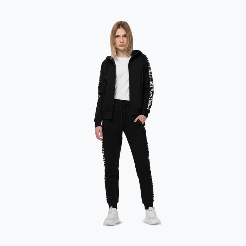 Bluza damska Pitbull Explory Tape Hooded Zip black 2