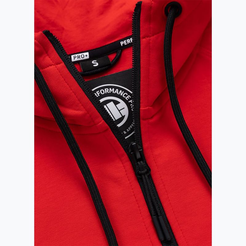 Bluza damska Pitbull Explory Tape Hooded Zip fluo/red 9
