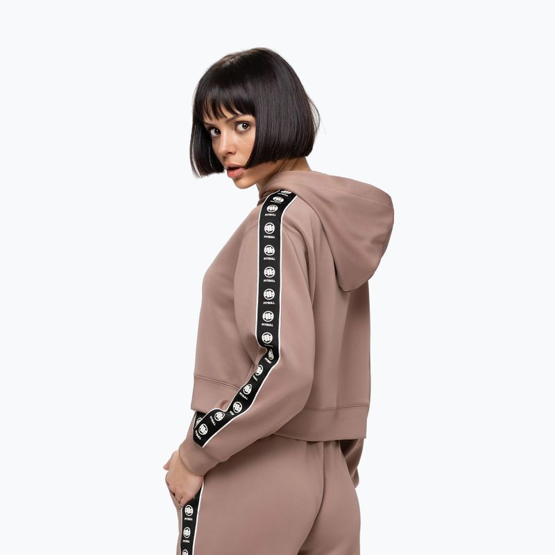 Bluza damska Pitbull Verona Hooded Oversize chcolate mousse 4
