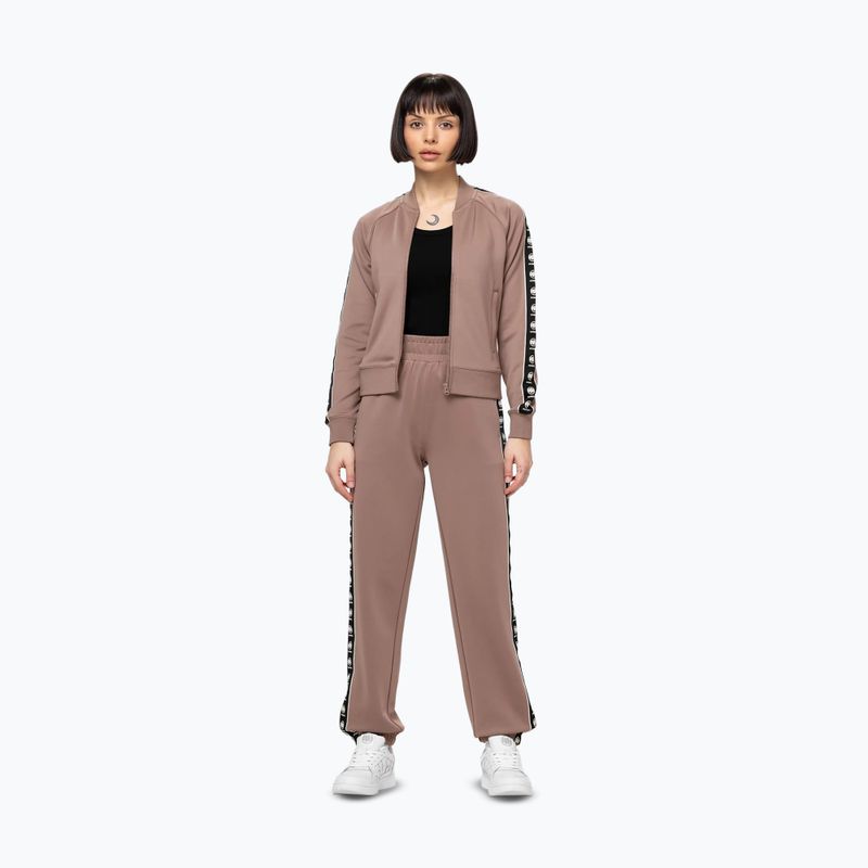 Bluza damska Pitbull Verona Collar Zip chocolate mousse 2