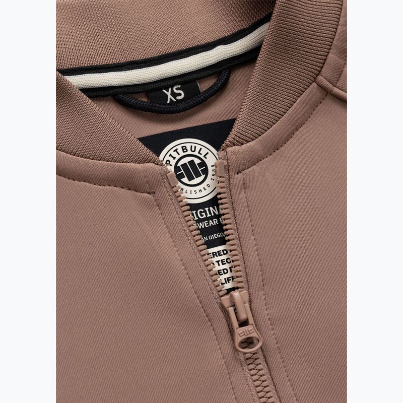 Bluza damska Pitbull Verona Collar Zip chocolate mousse 8