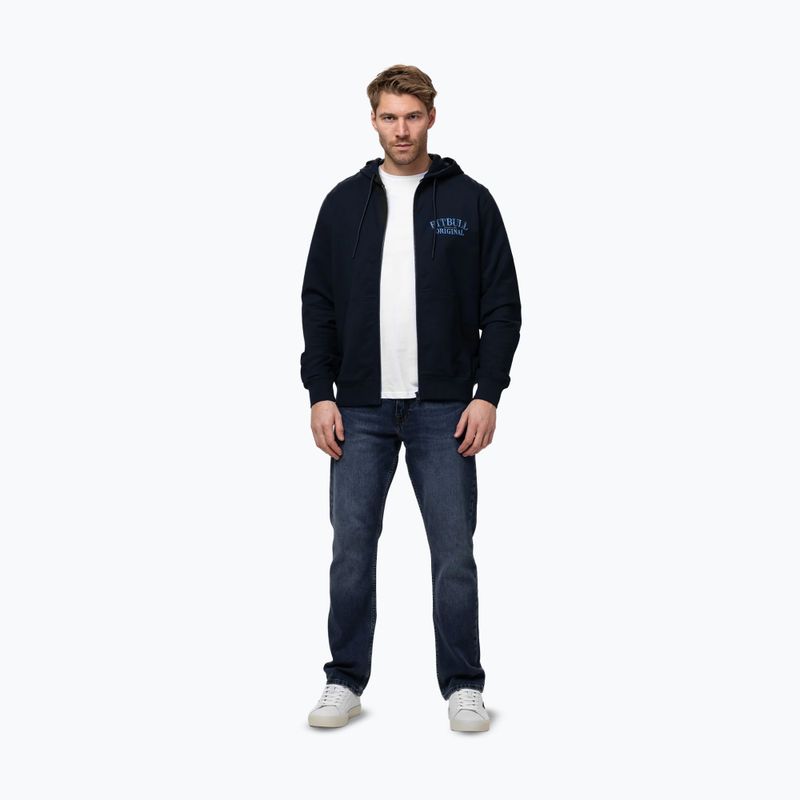 Bluza męska Pitbull Midnight Sweatshirt Zip Hooded dark navy 2