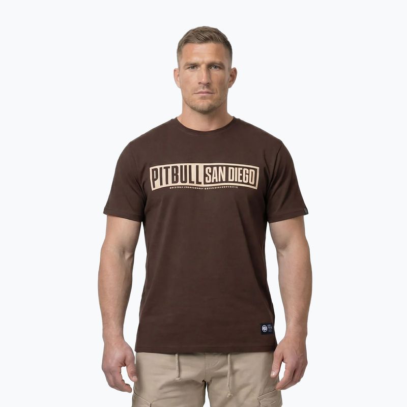 Koszulka męska Pitbull Eighty Nine Dog dark chocolate