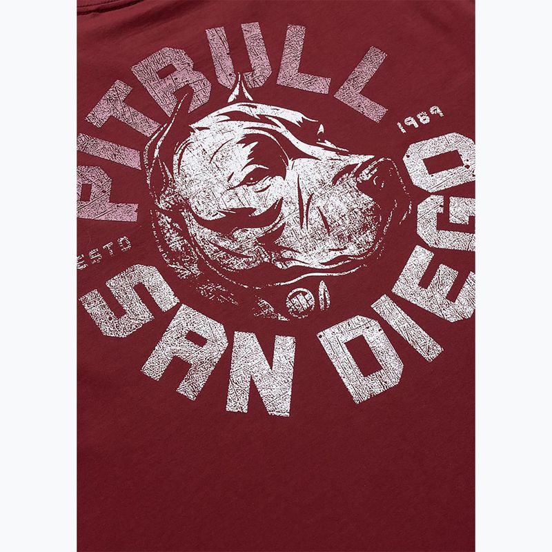 Koszulka męska Pitbull Dog SD burgundy 8