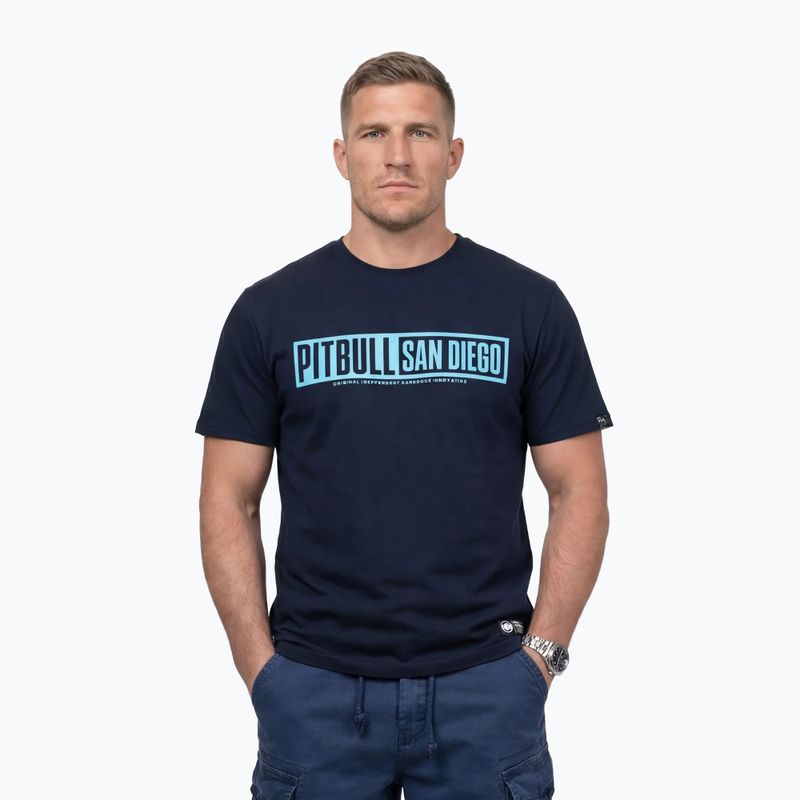 Koszulka męska Pitbull Eighty Nine Dog dark navy