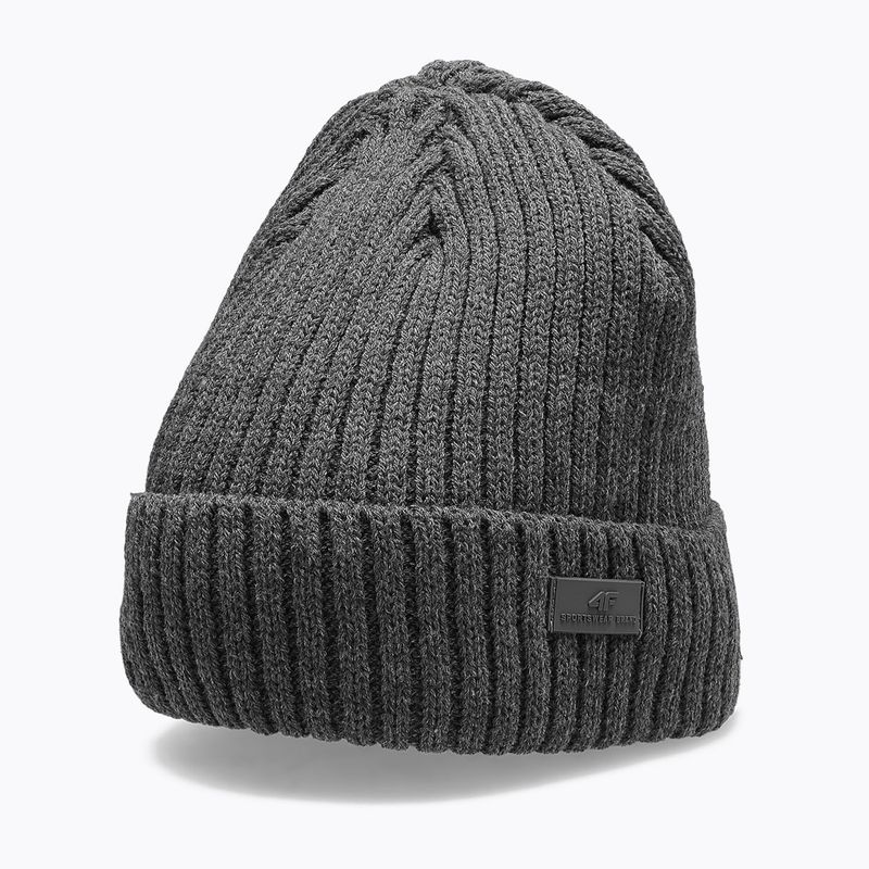 Czapka zimowa męska 4F CAM009 middle grey melange 4