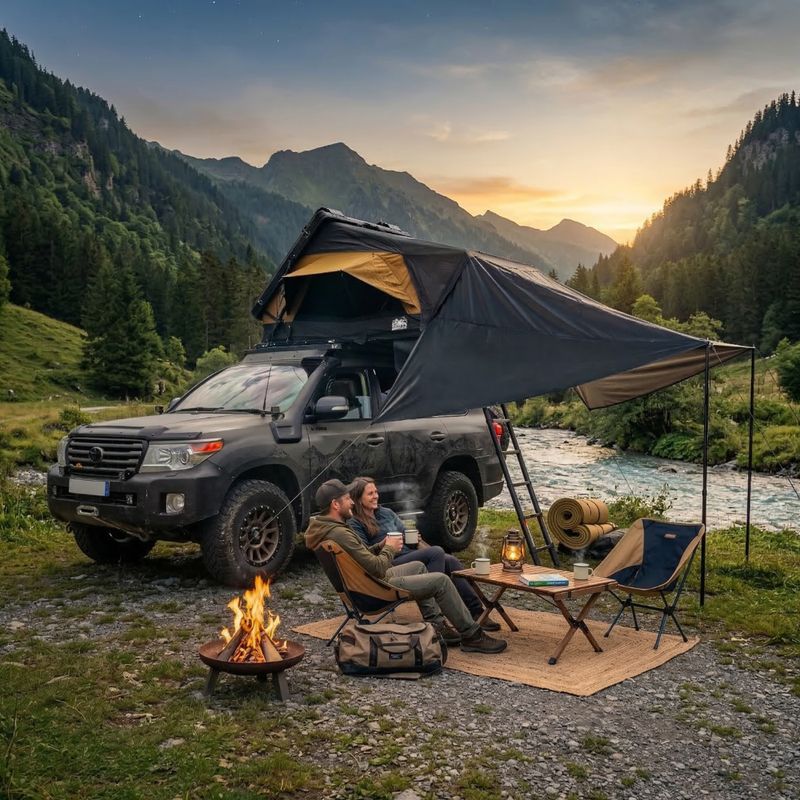 Zadaszenie do namiotu OFFLANDER Fold E 150 black 3