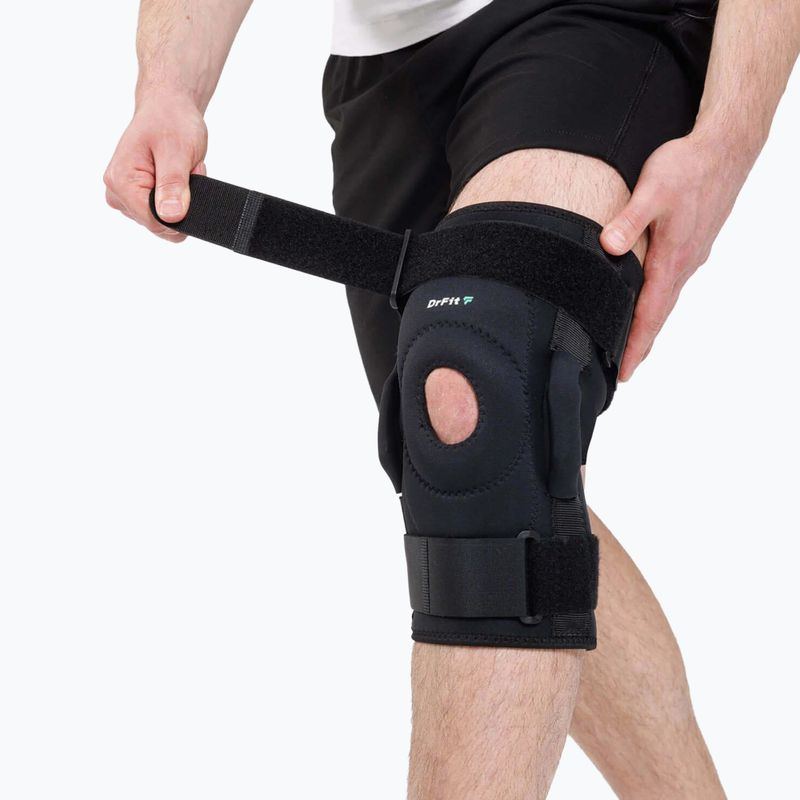 Stabilizator stawu kolanowego DrFit czrny 3