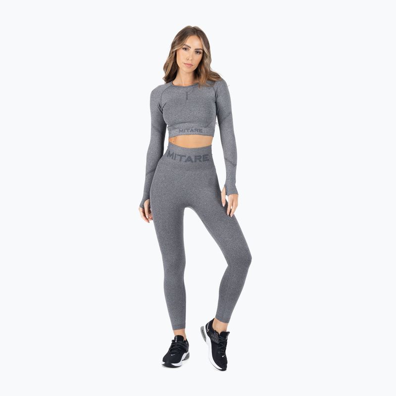 Top treningowy damski MITARE Push Up Max Crop Top K084 ciemnoszary 2