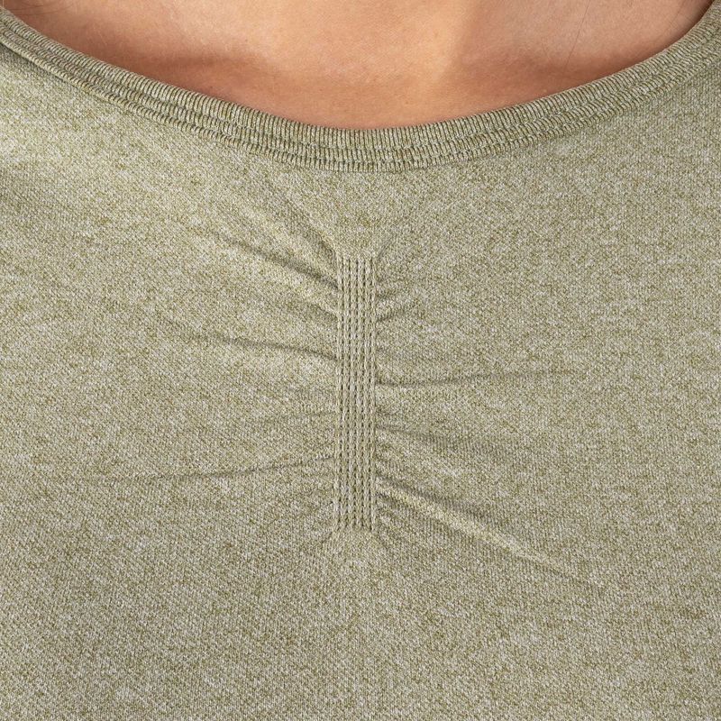 Top treningowy damski MITARE Push Up Max Crop Top K084 army green 4