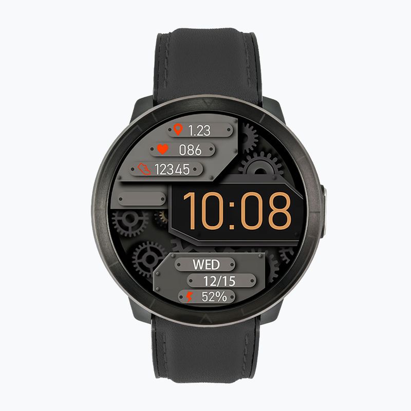 Zegarek Watchmark WM18 czarny skórzany