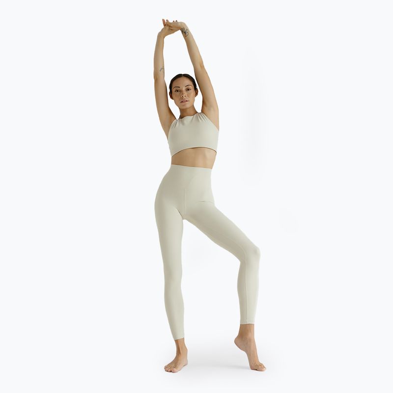 Legginsy do jogi damskie JOYINME Unity Ribbed 7/8 buttercream 2