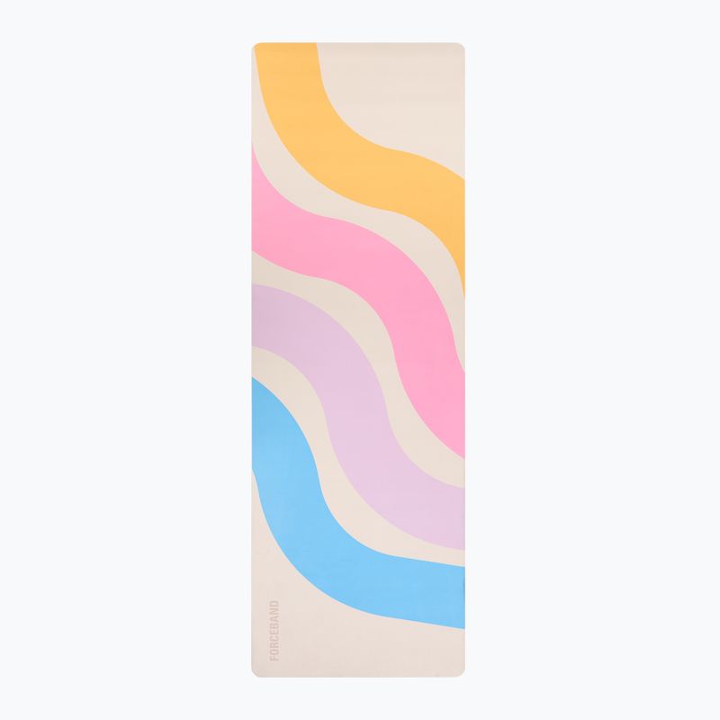Mata do jogi/fitness FORCEBAND Wave 4 mm multicolor