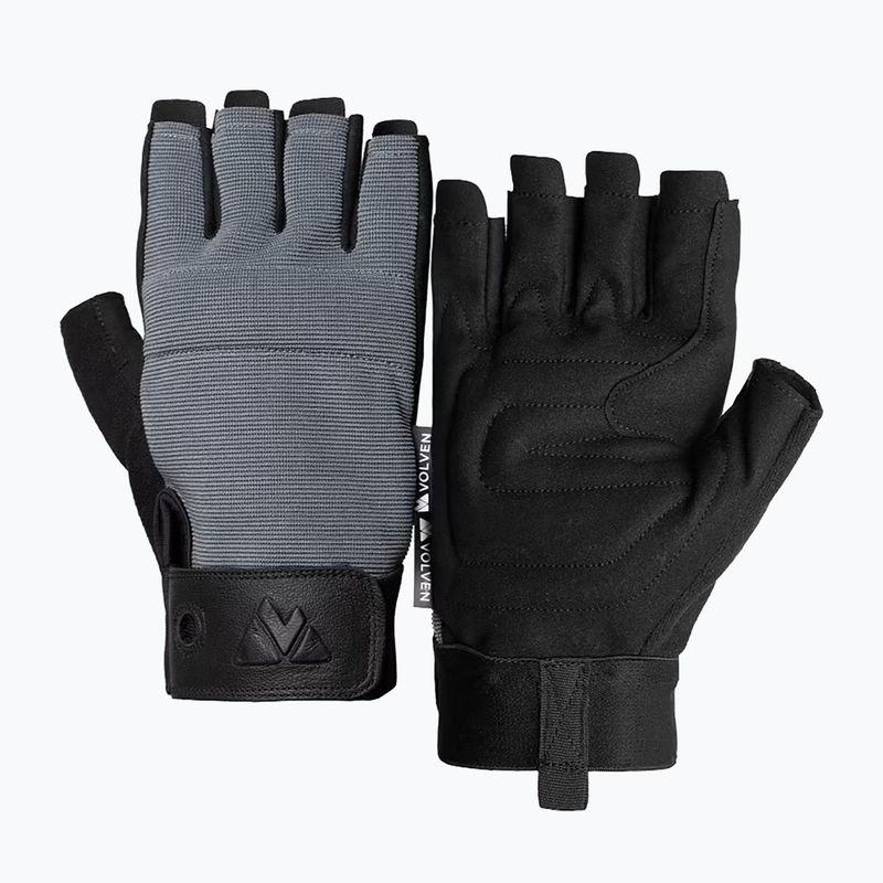 Rękawiczki wspinaczkowe Volven Ferrata Half Finger gray