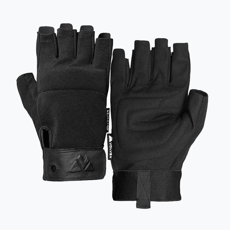 Rękawiczki wspinaczkowe Volven Ferrata Half Finger black