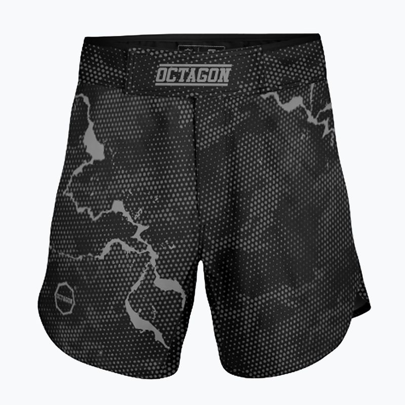 Spodenki treningowe męskie Octagon Marble Camo MMA camo grey