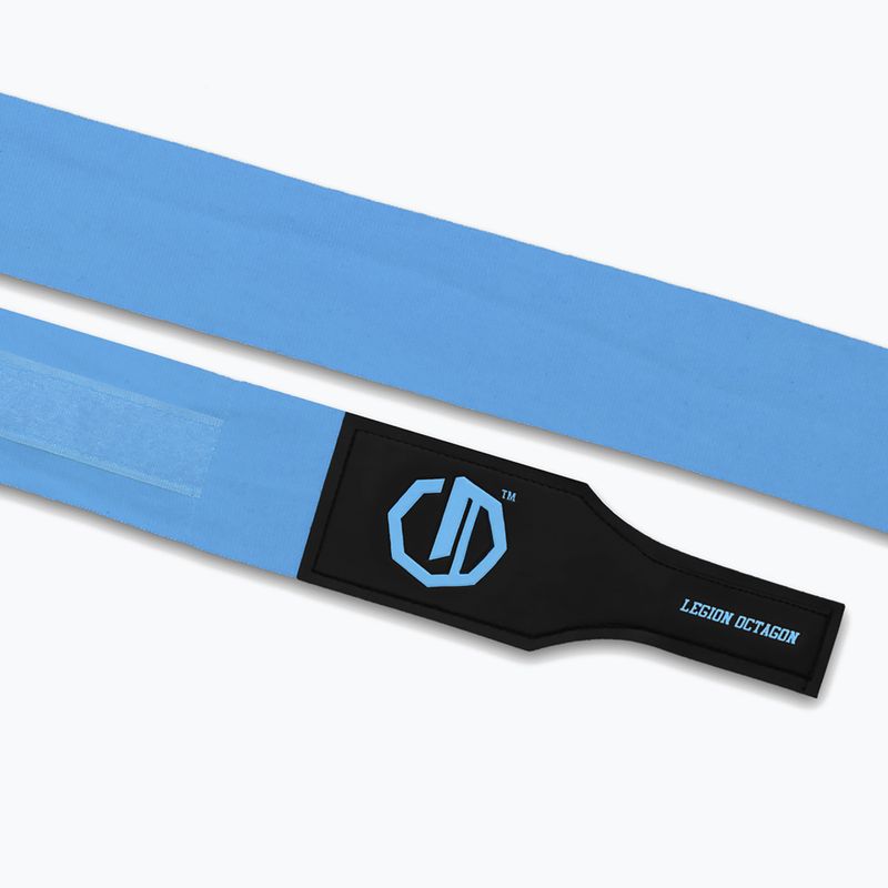 Bandaże bokserskie Octagon Legion Supreme 400 cm light blue 3