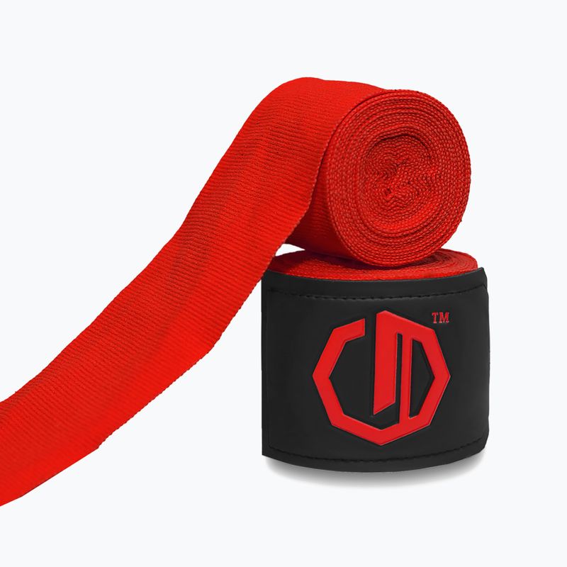Bandaże bokserskie Octagon Legion Supreme 500 cm red 2