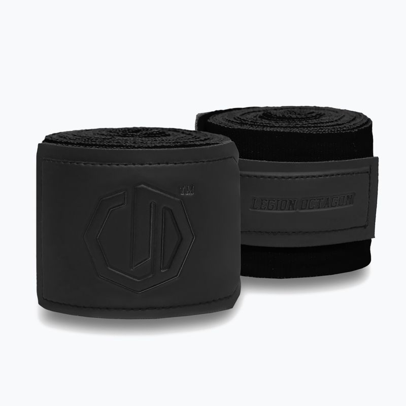 Bandaże bokserskie Octagon Legion Supreme 300 cm black/black