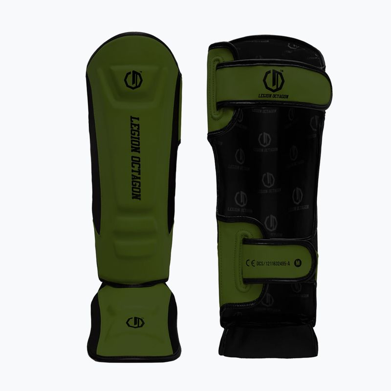 Ochraniacze piszczeli i stóp Octagon Legion Enforcer dark green 2