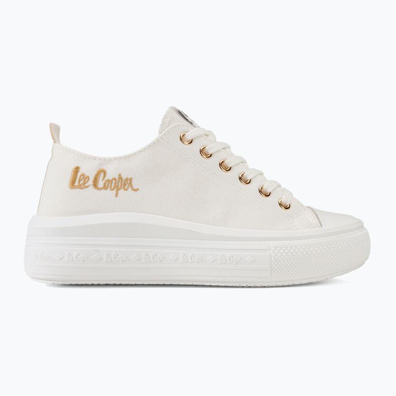 Trampki damskie Lee Cooper LCW-24-44-2462 white/gold 2