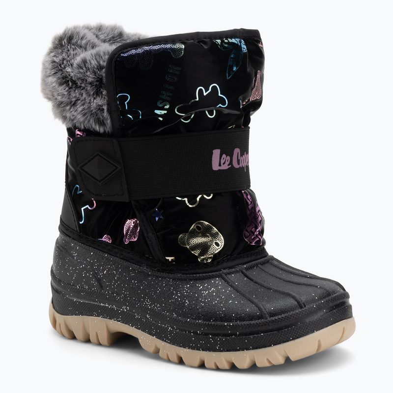 Śniegowce dziecięce Lee Cooper LCJ-25-10-3787K black/fushia
