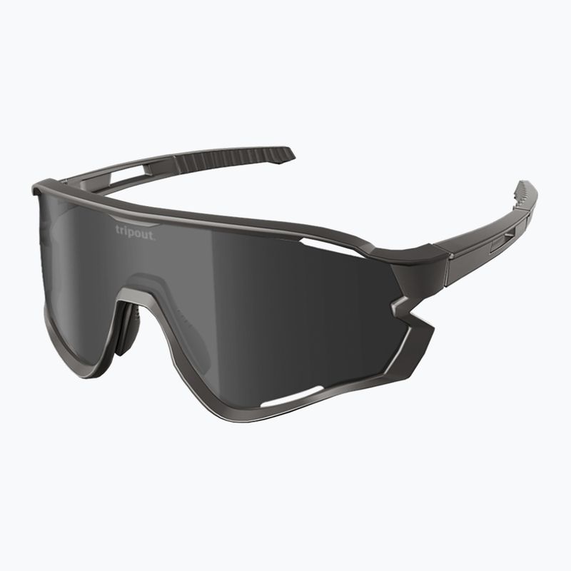 Okulary przeciwsłoneczne Tripout Force black/dark silver axiom 5