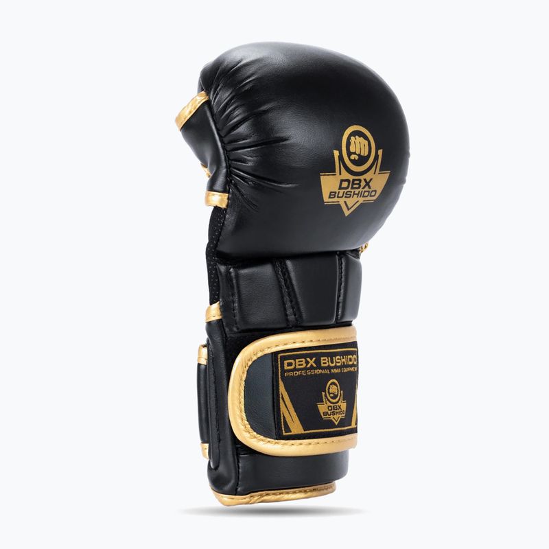 Rękawice grapplingowe DBX BUSHIDO Master MMA czarny/złoty 5