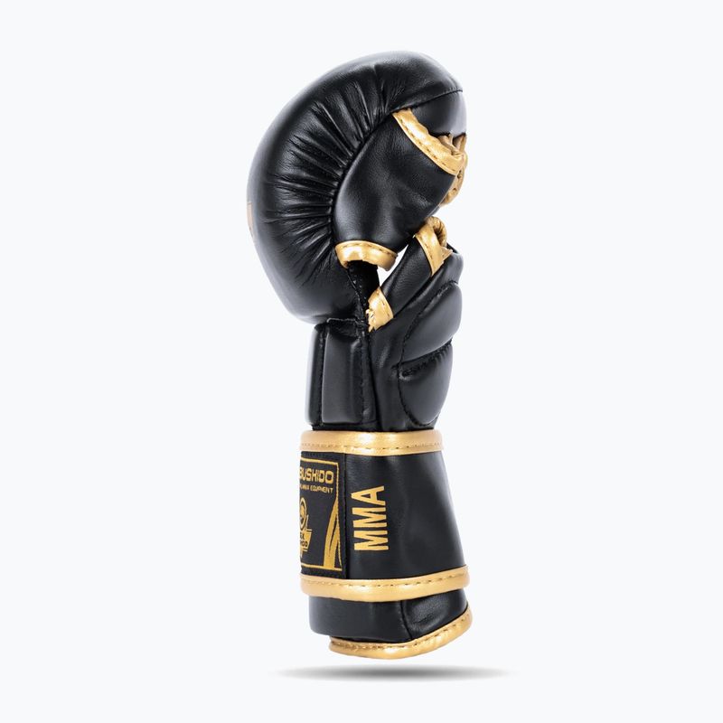 Rękawice grapplingowe DBX BUSHIDO Master MMA czarny/złoty 6