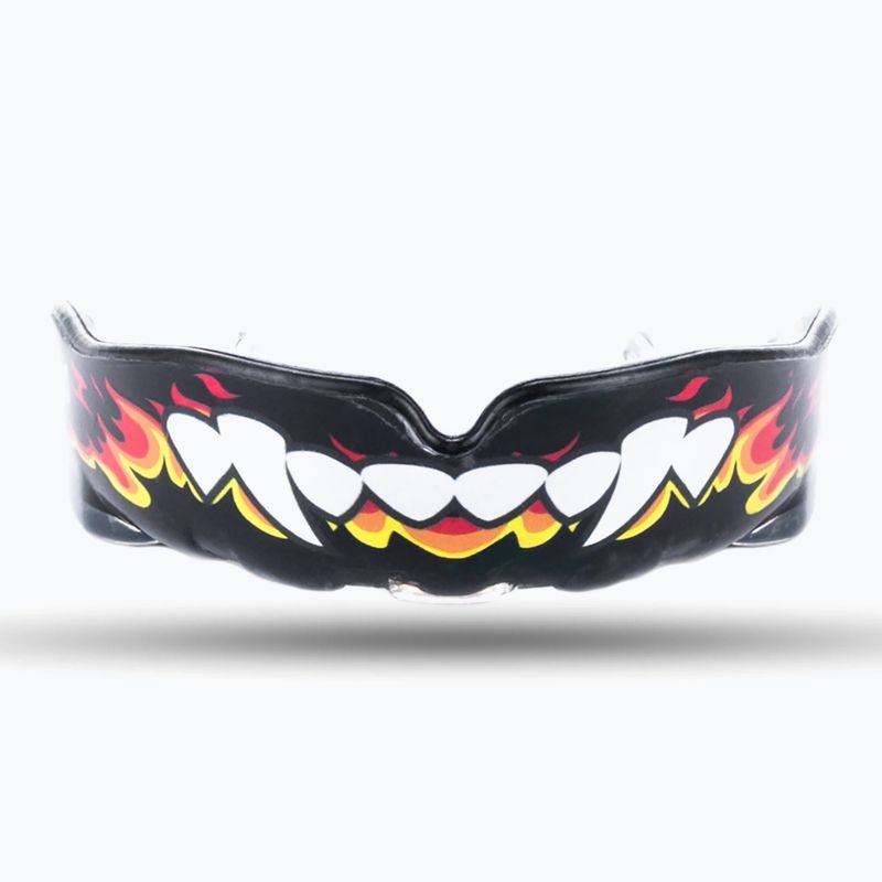 Ochraniacz szczęki DBX BUSHIDO Flame HydraGel black/white/yellow 3