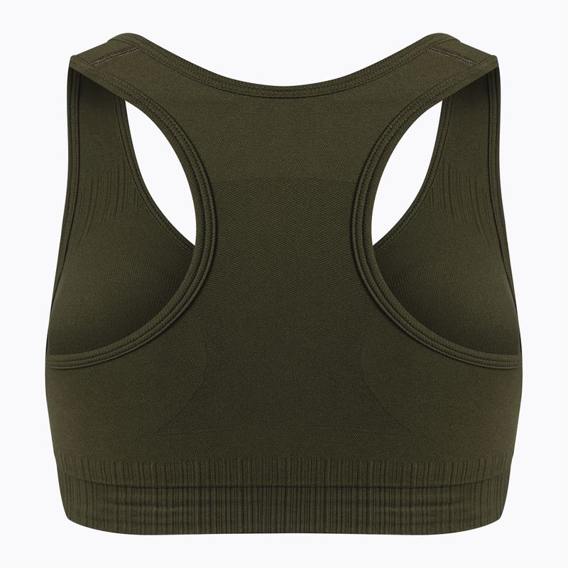 Biustonosz treningowy Gym Glamour Push Up khaki 7