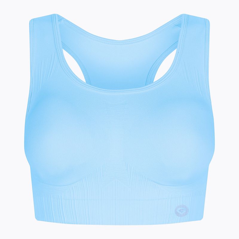 Biustonosz treningowy Gym Glamour Push Up baby blue 6