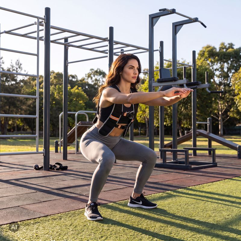 Kamizelka treningowa z obciążeniem XTREXO WV-10 10 kg czarna 10