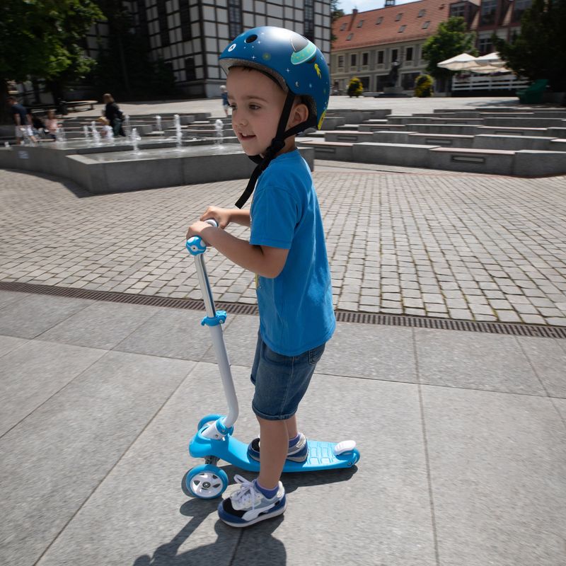 Hulajnoga trójkołowa dziecięca HUMBAKA Fun niebieska 4