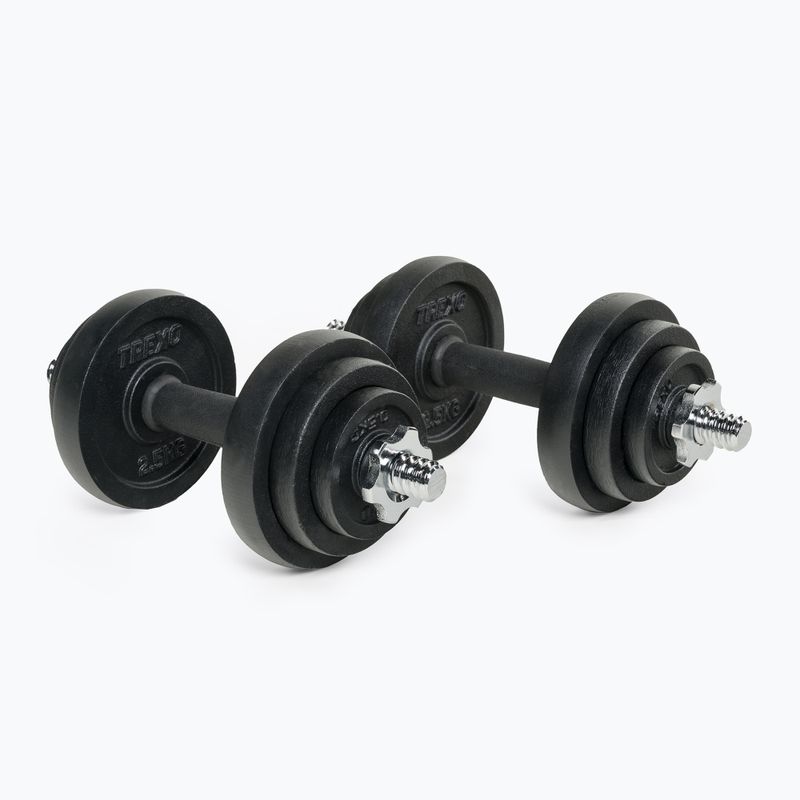 Zestaw hantli ze sztangą XTREXO DK50 50 kg 4