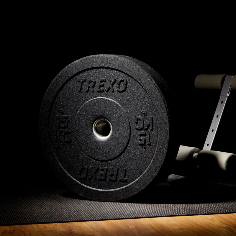 Obciążenie bumperowe olimpijskie XTREXO TRX-BMP015 15 kg czarne 9