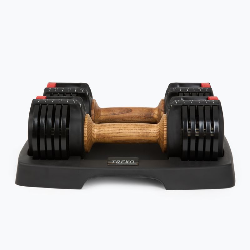 Zestaw hantli regulowanych XTREXO ADS15 2 x 6,8 kg czarny 4