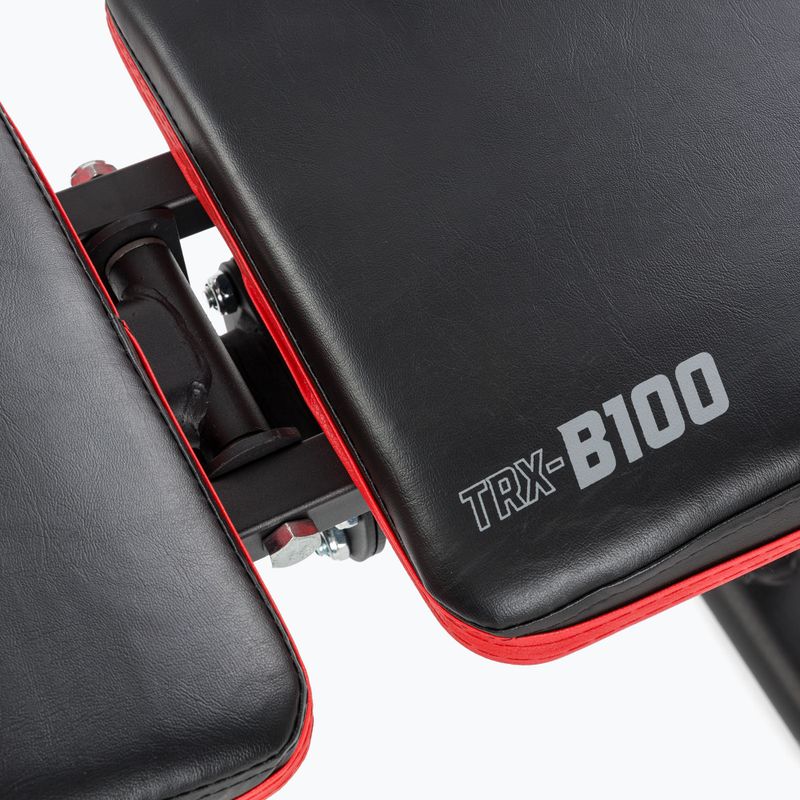 Ławka treningowa XTREXO B100 max. 300 kg czarna 16