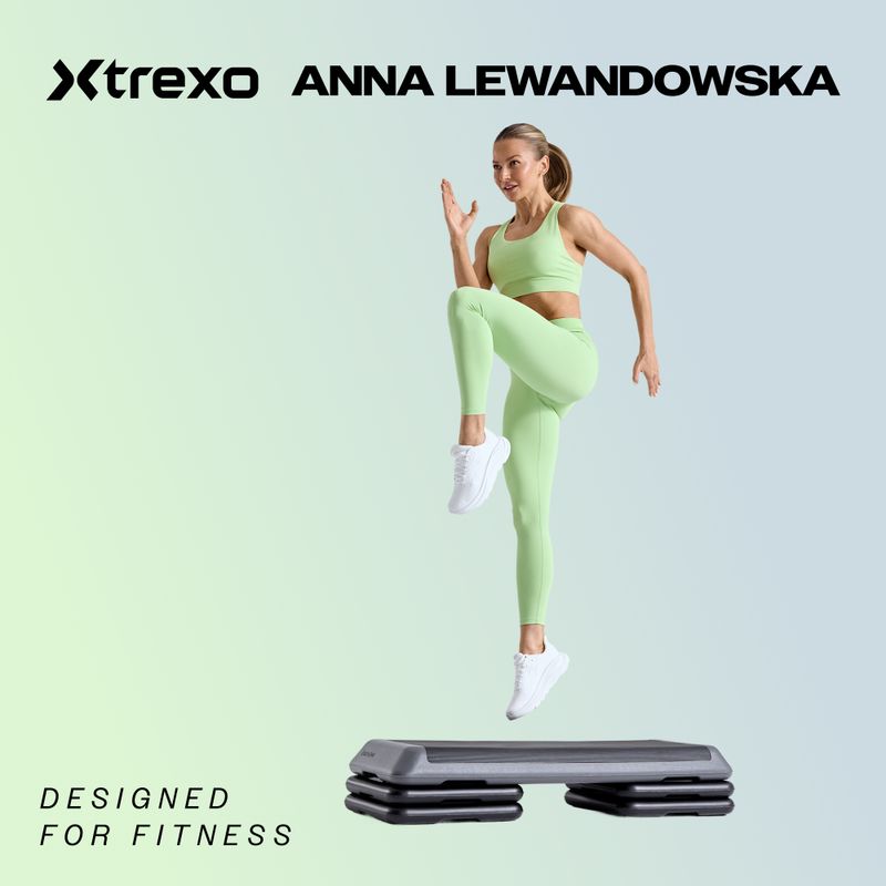 Step do aerobiku XTREXO 2 stopniowy szary 2
