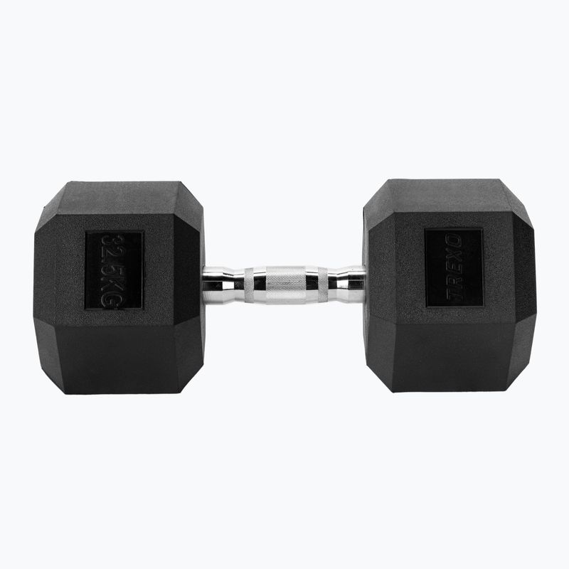 Hantel ogumowany XTREXO Hex 32,5 kg 5