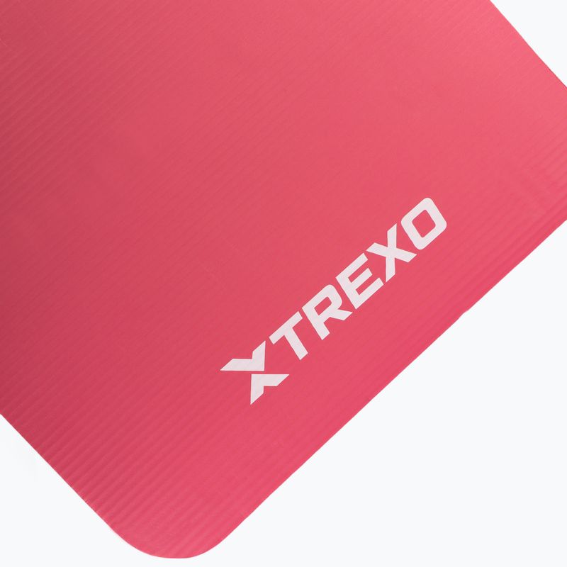 Mata do ćwiczeń XTREXO 15 mm z pasem różowy 9