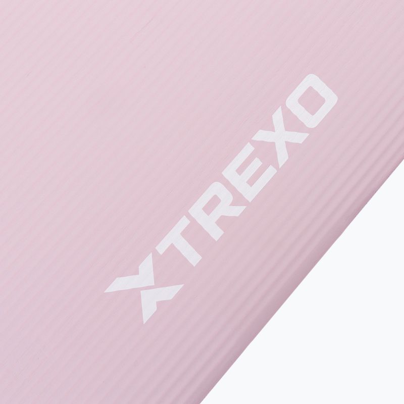 Mata do ćwiczeń XTREXO 15 mm z pasem różowy 5