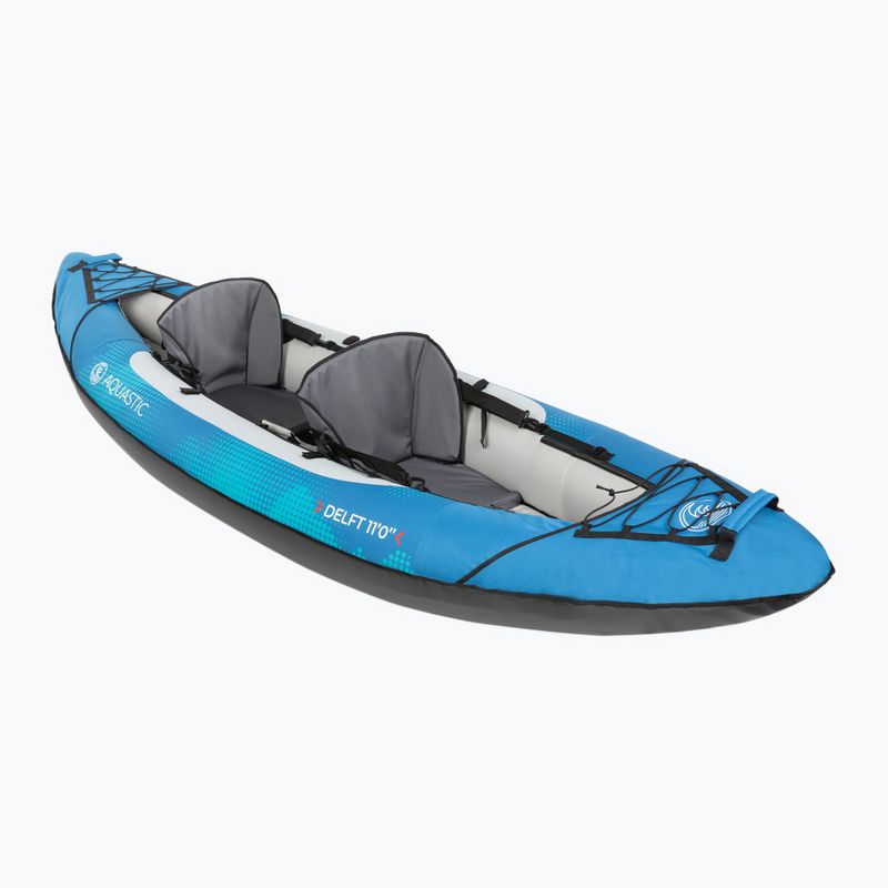 Kajak pompowany 2-osobowy AQUASTIC Delft 11'0'' 335 cm niebieski 6