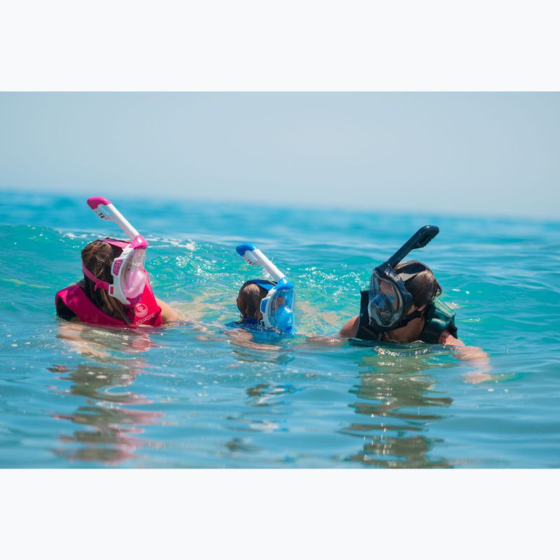 Maska pełnotwarzowa do snorkelingu AQUASTIC KAI czarny 3