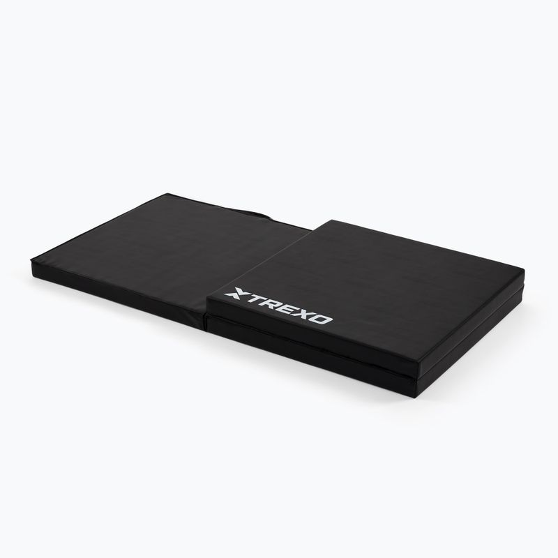 Materac gimnastyczny XTREXO składany 180 x 60 x 5 cm czarny 4