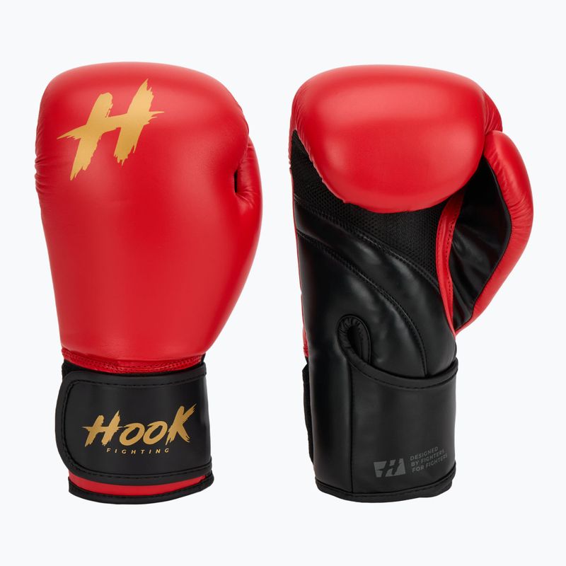 Rękawice bokserskie HOOK FIGHTING Ready To Train czerwony
