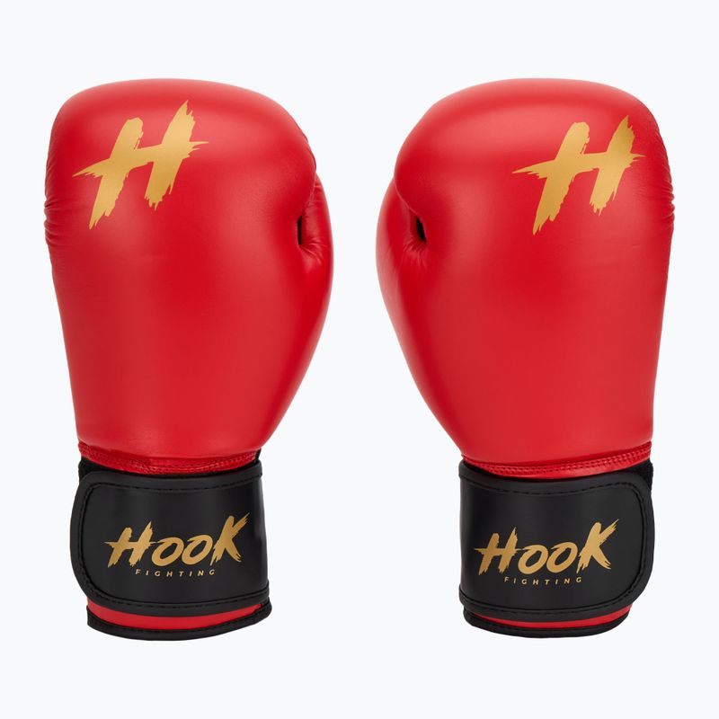 Rękawice bokserskie HOOK FIGHTING Ready To Train czerwony 2